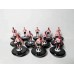 Subbuteo Andrew Table Soccer Manchester United 2018-19 away kits on classic Hasbro Bases